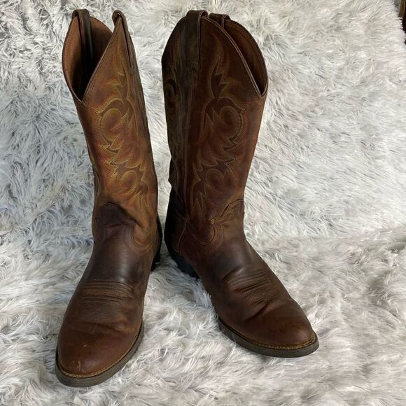 Justin Brown Buck Cowboy Boots